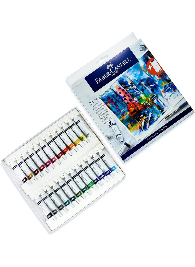 FABER-CASTELL-ACRYLIC COLORS SET OF 24 Color 9ML - Image 2